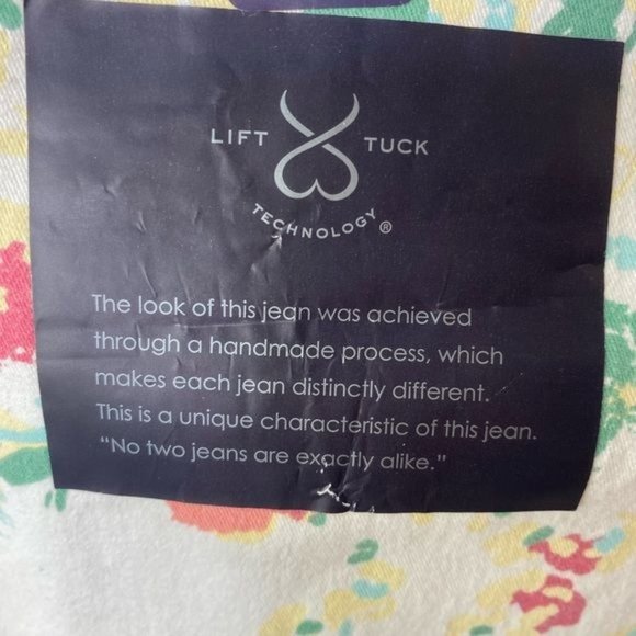 NWT NYDJ Kendall Printed Roll Cuff Ankle Jean lift tuck tech White Floral size 6 - Picture 8 of 13